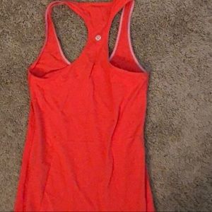 Red lulu lemon tank